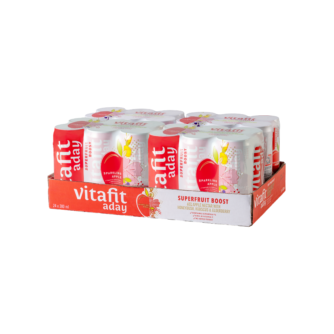 Vitafit Aday Sparkling Apple Juice 24 X 300ml Can